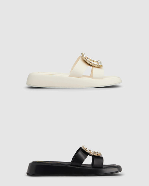 [ROGER VIVIER-로저비비에]비비에 슬라이드 스트라스 뮬 6093