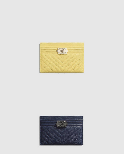[CHANEL-샤넬]쉐브론 보이 카드지갑 A84431