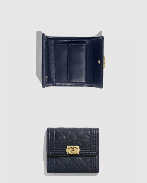 [CHANEL-샤넬]보이 컴팩트 반지갑 A81996