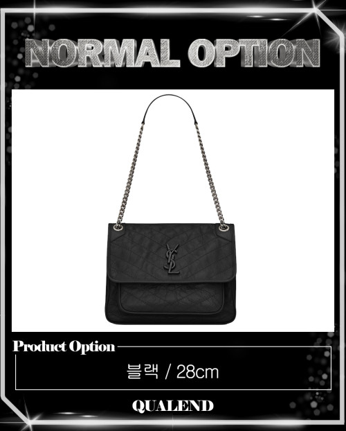 [SAINT LAURENT-생로랑]크링클 니키백 미듐 498894
