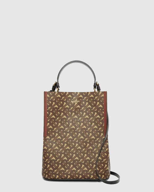 [BURBERRY-버버리]모노그램 E-캔버스 버킷백 스몰 80268251