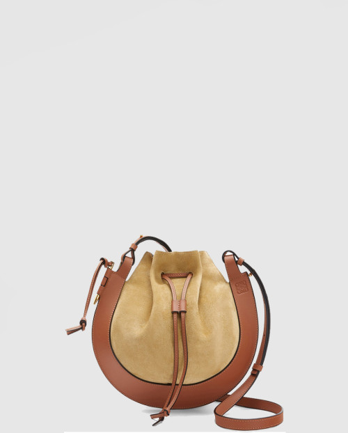 [LOEWE-로에베]홀스슈 숄더백 스웨이드