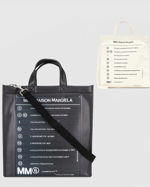 [MARGIELA-마르지엘라]프린트 PVC 토트백