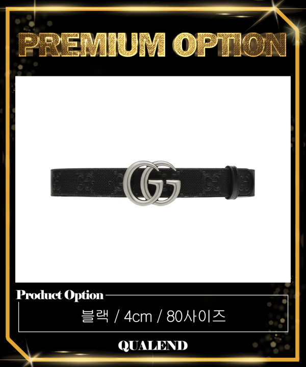 [GUCCI-구찌]GG 마몽 엠보스드 벨트 406831