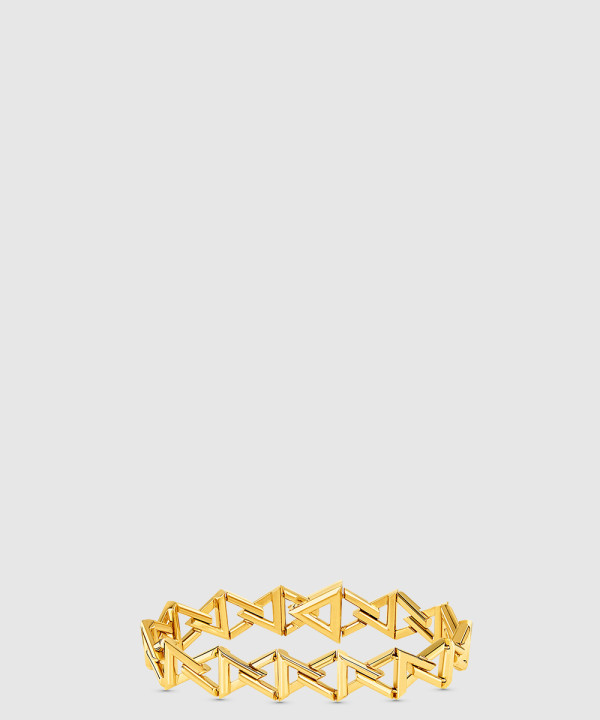 [LOUIS VUITTON-루이비통]볼트 커브 체인 라지 팔찌 Q95975