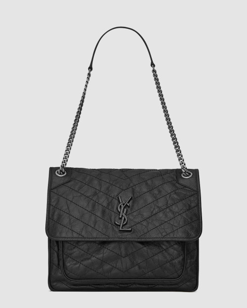 [SAINT LAURENT-생로랑]크링클 니키백 라지 498883