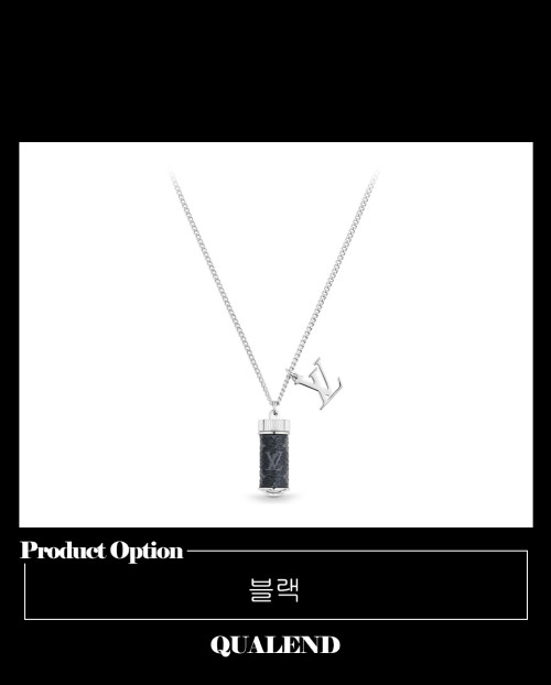 [LOUIS VUITTON-루이비통]모노그램 이클립스 참스 목걸이 M63641