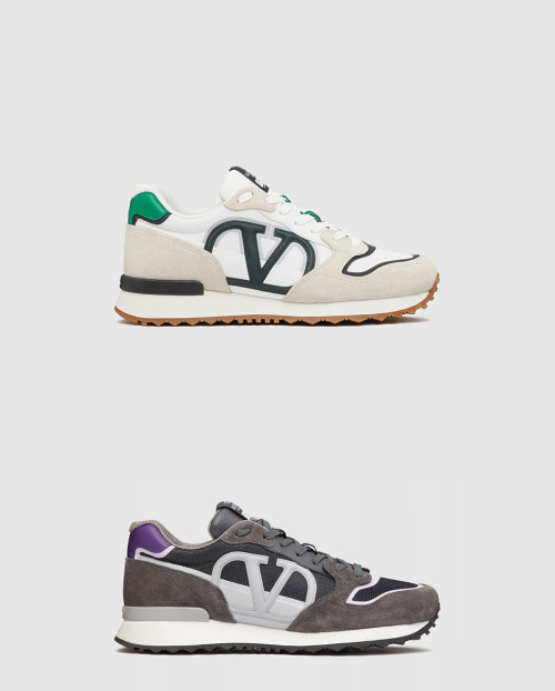 [VALENTINO-발렌티노]브이로고 페이스 로우탑 스니커즈