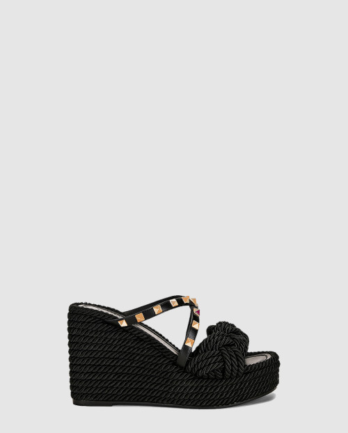 [VALENTINO-발렌티노]락스터드 에스파듀 슬라이드
