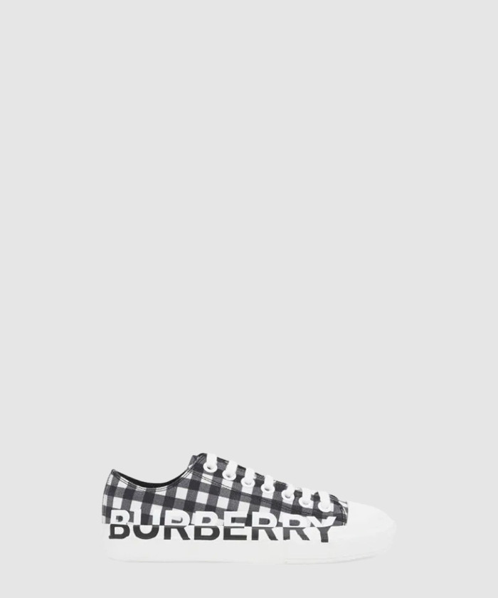 레플리카|이미테이션 burberry-버버리로고-프린트-깅엄-코튼-스니커즈-80286311