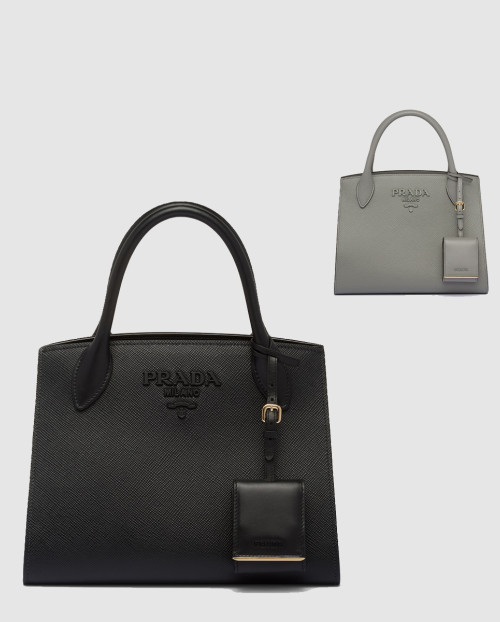 [PRADA-프라다]모노크롬 스몰 탑핸들백 1BA156