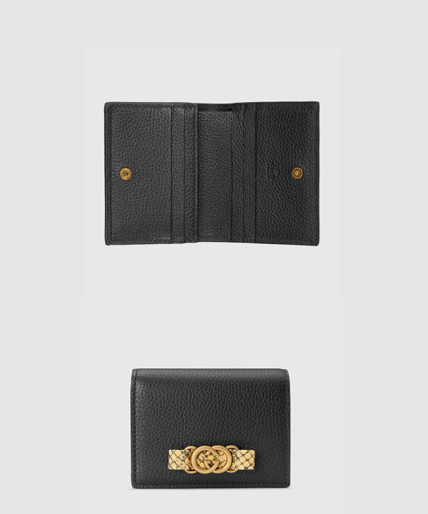 [GUCCI-구찌]인터로킹 G 파이톤 보우 카드지갑 746059