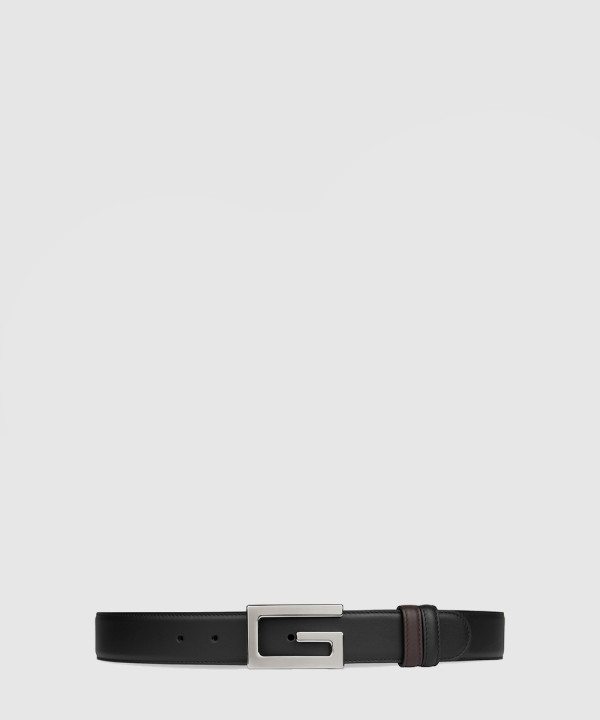 [GUCCI-구찌]스퀘어 G 버클 리버서블 벨트 626974