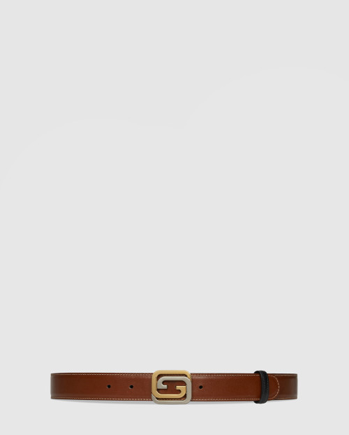 [GUCCI-구찌]스퀘어드 인터로킹 G 리버서블 벨트 715603