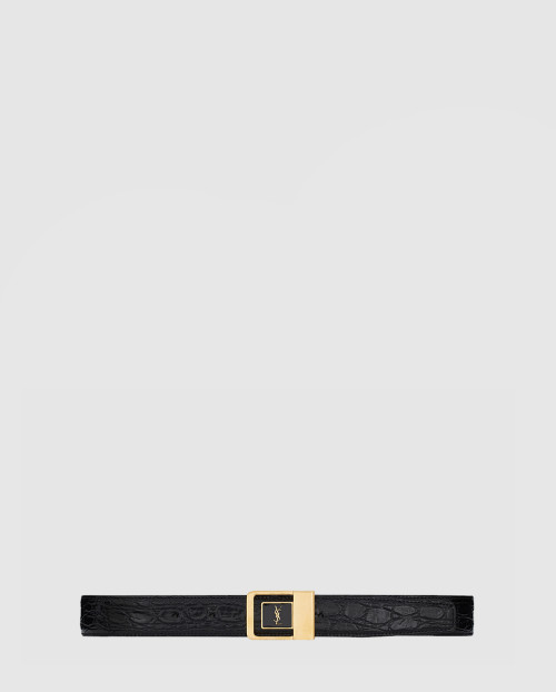 [SAINT LAURENT-생로랑]크로커다일 버클 벨트 732556