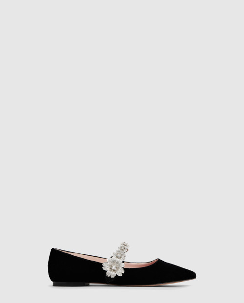 [ROGER VIVIER-로저비비에]부케 플라워 발레리나 플랫슈즈 5023