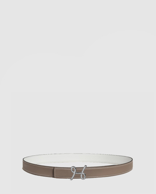 [HERMES-에르메스]H 커시브 리버서블 벨트