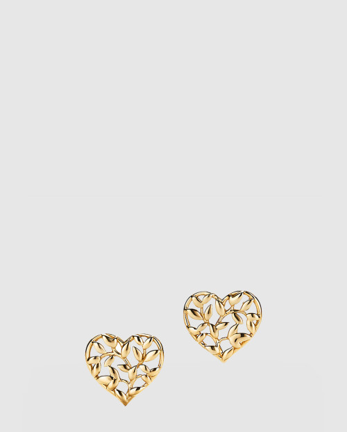 [TIFFANY-티파니]올리브 리프 하트 귀걸이