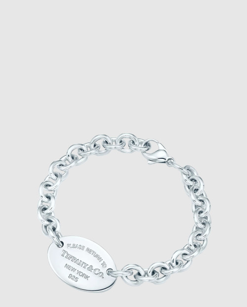 [TIFFANY-티파니]오벌 태그 팔찌