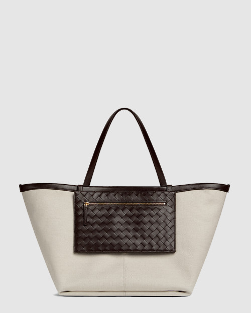 [BOTTEGA-보테가베네타]라지 플립 플랩 토트백 754915