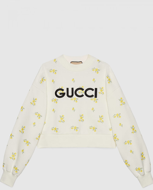 [GUCCI-구찌]자수 코튼 스웨트셔츠 765385