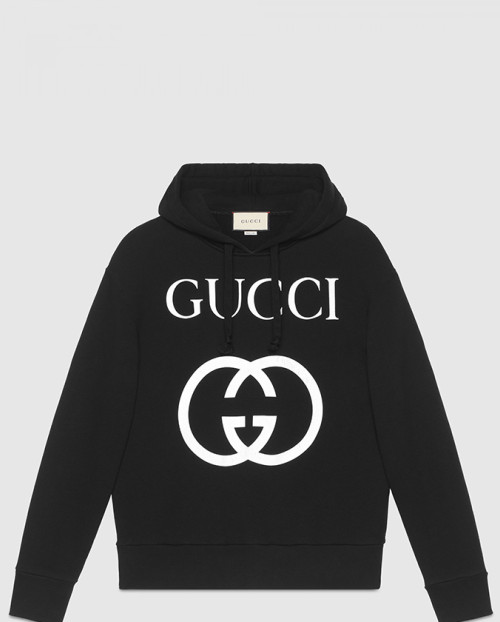[GUCCI-구찌]인터로킹 G 디테일의 후드 스웨트셔츠 475374