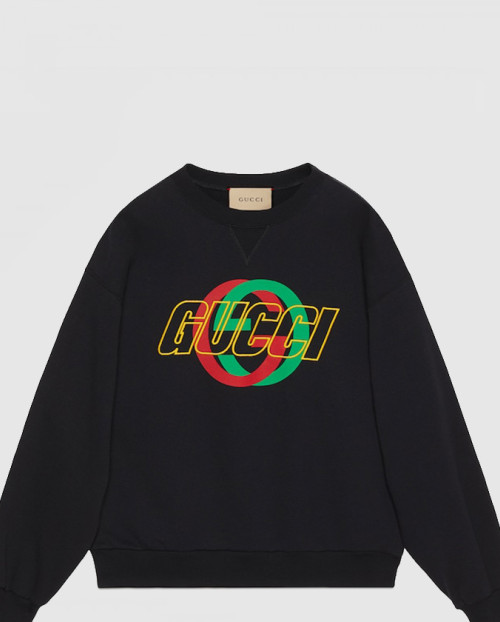 [GUCCI-구찌]자수 코튼 저지 스웨트셔츠 768460
