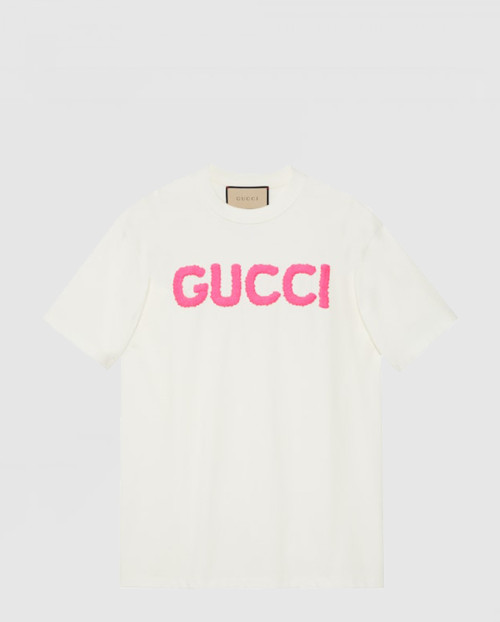 [GUCCI-구찌]니트 면 프린트 티셔츠 776596