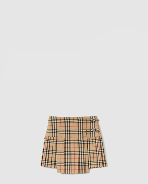 [BURBERRY-버버리]체크 울 미니 스커트 80258321