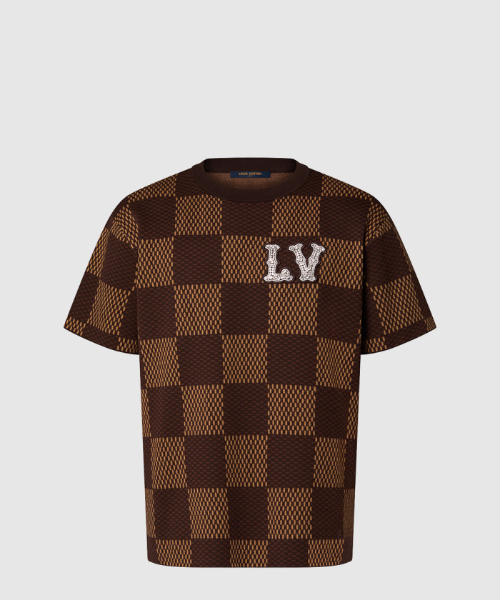 레플리카|이미테이션 louis-vuitton-루이비통쇼트-슬리브드-코튼-다미에-크루넥-위드-1afiup