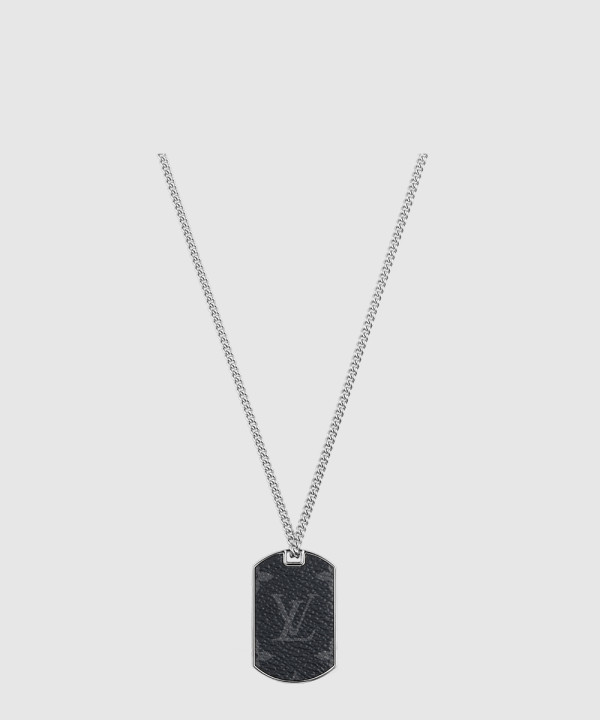 [LOUIS VUITTON-루이비통]모노그램 이클립스 플레이트 목걸이 M63640