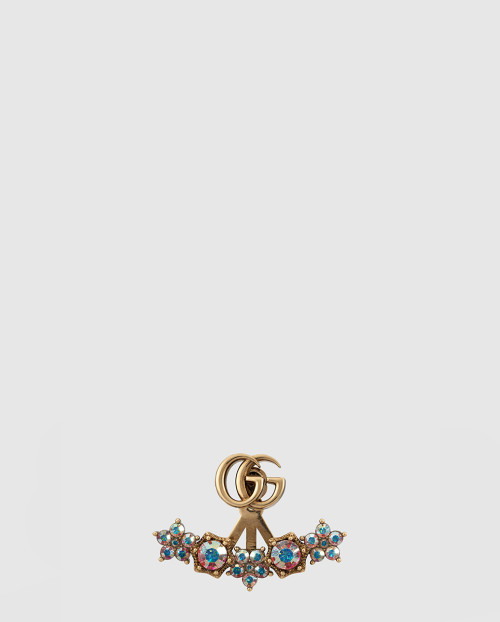 [GUCCI-구찌]크리스털 더블 G 싱글 귀걸이 753790