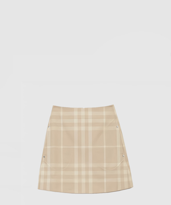 [BURBERRY-버버리]체크 개버딘 코튼 미니 스커트 80658211