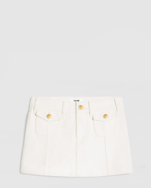 [CELINE-셀린느]미니 스커트 인 옵틱 워시 데님 2S3303