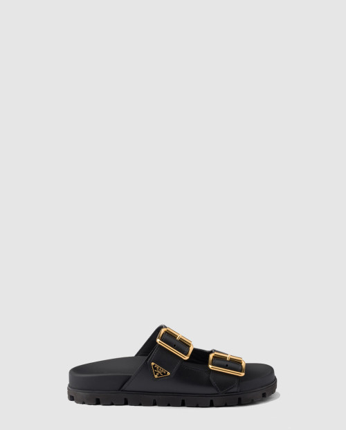 [PRADA-프라다]가죽 스트랩 슬라이드 1XX692