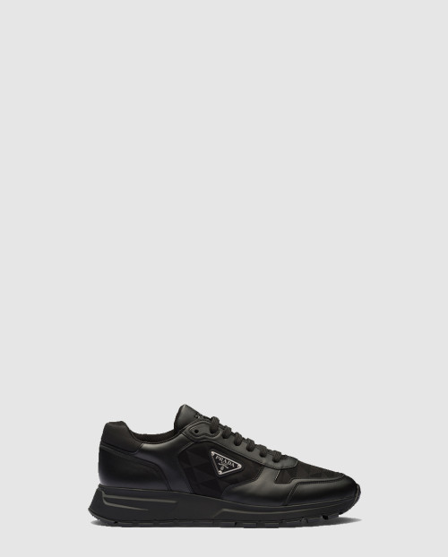 [PRADA-프라다]가죽 및 리나일론 하이탑 스니커즈 2EE390
