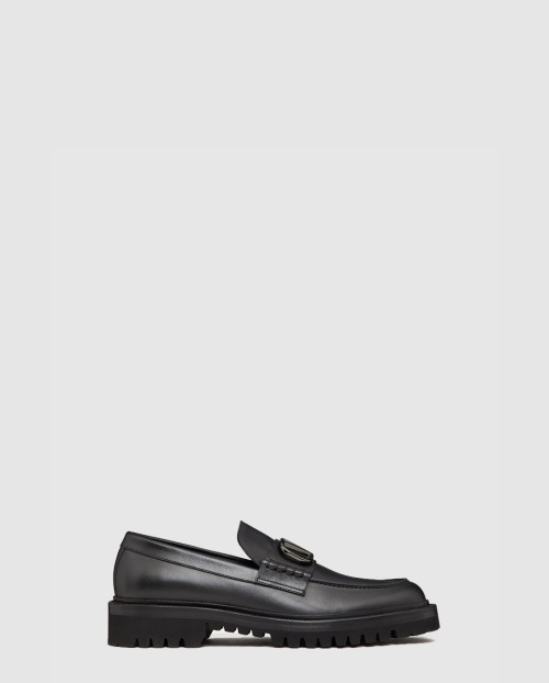 [VALENTINO-발렌티노]락스터드 송아지 가죽 로퍼