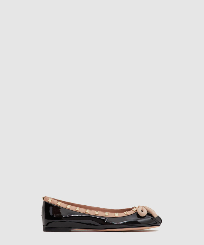 레플리카|이미테이션 valentino-발렌티노락스터드-페이턴트-가죽-발레리나