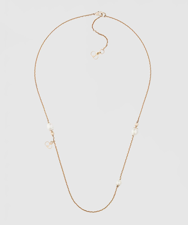 [DIOR-디올]라 쁘띠 트라이벌 레진 펄 목걸이 N0707