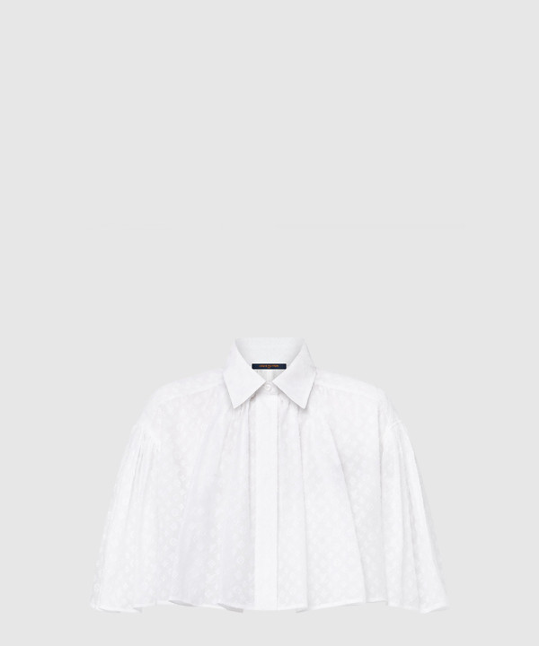 [LOUIS VUITTON-루이비통]모노그램 필 쿠페 케이프 블라우스 1AFSAM