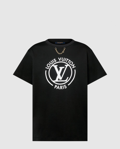 [LOUIS VUITTON-루이비통]플록드 티셔츠 1AFTUC