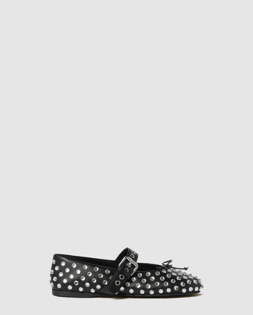 [MIUMIU-미우미우]가죽 발레리나 5F212E