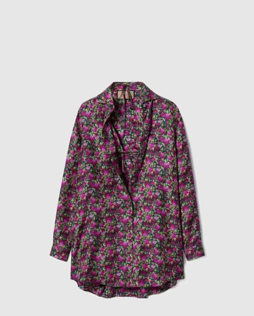 [GUCCI-구찌]플로럴 프린트 실크 셔츠 784294