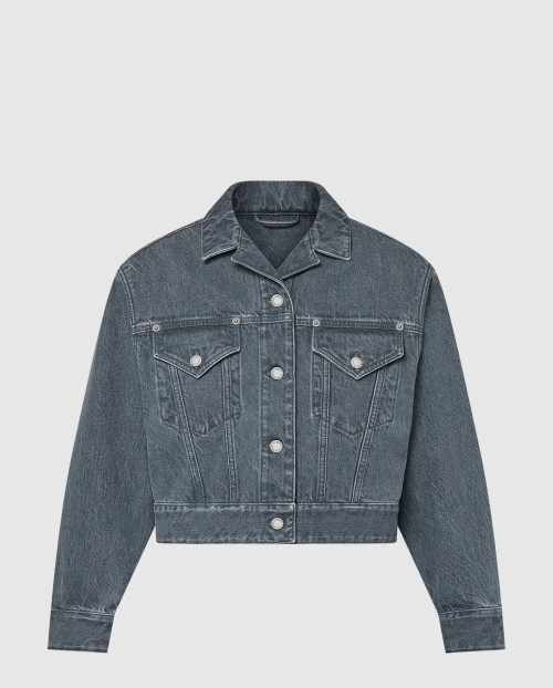 [LOUIS VUITTON-루이비통]워시드 데님 재킷 1AFTEU