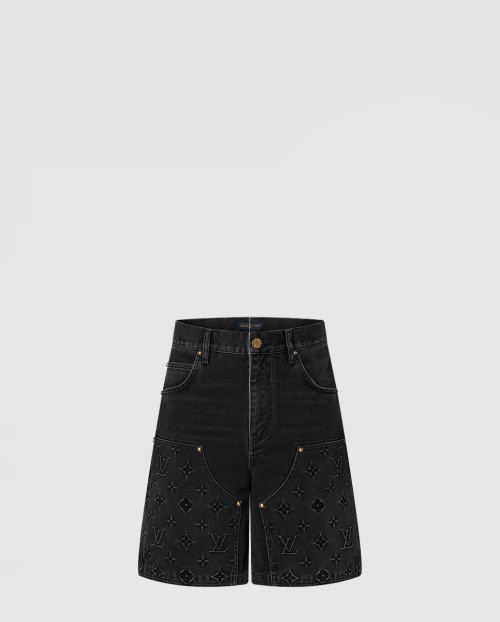 [LOUIS VUITTON-루이비통]데님 워크웨어 쇼츠 1AFVAG