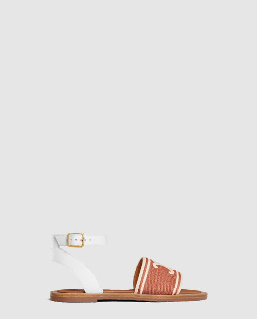 [CELINE-셀린느]림피아 트리옹프 자카드 캔버스 샌들 357932