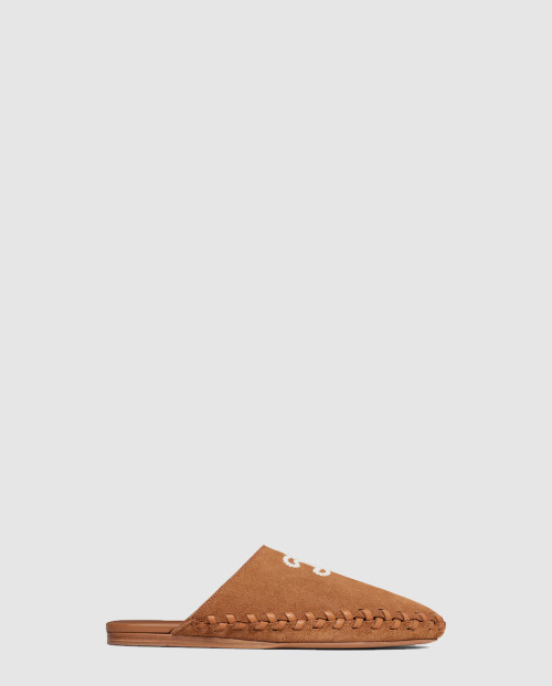 [CELINE-셀린느]스웨이드 송치 슬리퍼 357493