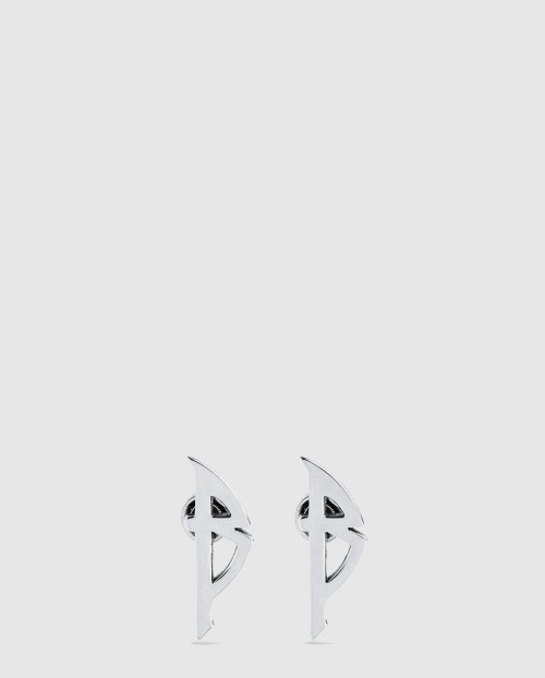 [BALENCIAGA-발렌시아가]타이포 메탈 귀걸이 787785