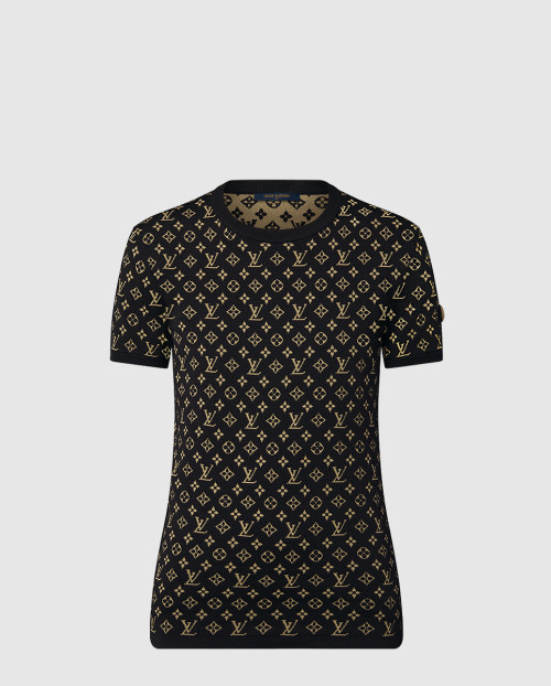 [LOUIS VUITTON-루이비통]모노그램 자카드 니트 톱 1AAG8U
