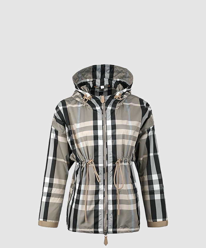 레플리카|이미테이션 burberry-버버리라이트체크-후드-윈드브레이커-더스티-샌드-자켓-80392331